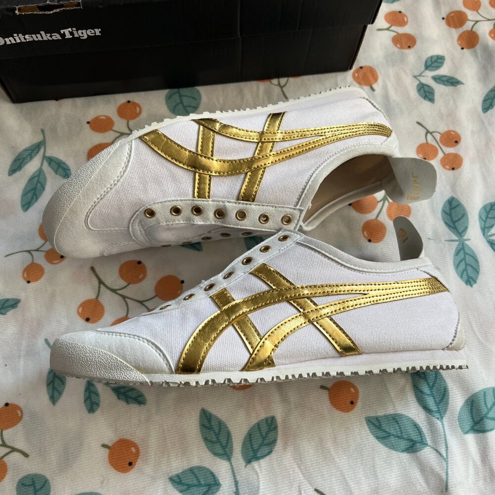 Onitsuka Tiger Mexico 66 Slip-Onwhite Pure Gold - Picture 5 of 7